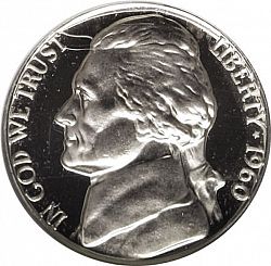 nickel 1960 Large Obverse coin