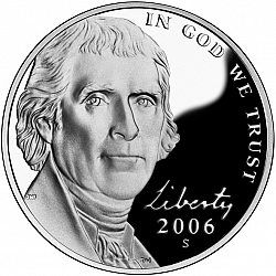 nickel 2006 Large Obverse coin