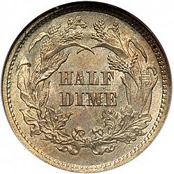 nickel 1861 Large Reverse coin