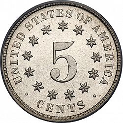 nickel 1879 Large Reverse coin