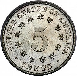 nickel 1882 Large Reverse coin