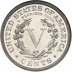 nickel 1888 Large Reverse coin