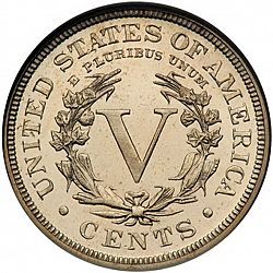 nickel 1890 Large Reverse coin