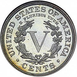 nickel 1897 Large Reverse coin