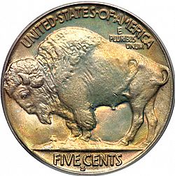 nickel 1929 Large Reverse coin