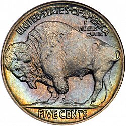 nickel 1935 Large Reverse coin