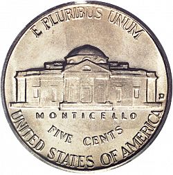 nickel 1957 Large Reverse coin