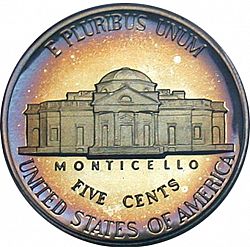 nickel 1985 Large Reverse coin