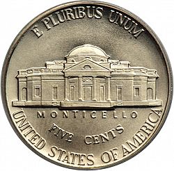 nickel 1997 Large Reverse coin