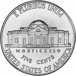 nickel 2007 Large Reverse coin