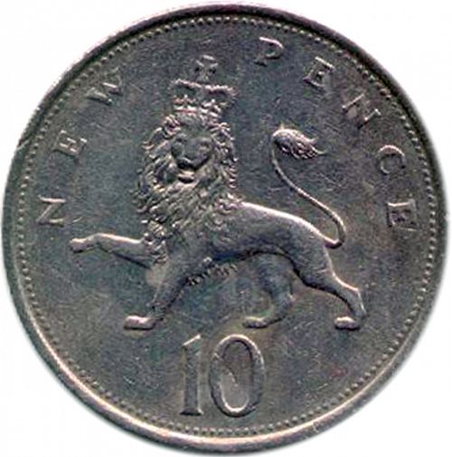 10p Reverse Image minted in UNITED KINGDOM in 1980 (1971-up  -  Elizabeth II - Decimal Coinage)  - The Coin Database