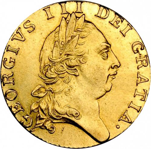 Guinea Obverse Image minted in UNITED KINGDOM in 1788 (1760-20 - George III)  - The Coin Database