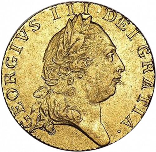 Guinea Obverse Image minted in UNITED KINGDOM in 1790 (1760-20 - George III)  - The Coin Database