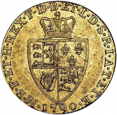 Guinea Reverse Image minted in UNITED KINGDOM in 1790 (1760-20 - George III)  - The Coin Database