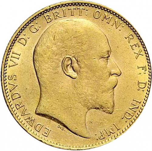 Sovereign Obverse Image minted in UNITED KINGDOM in 1903 (1902-10 - Edward VII)  - The Coin Database