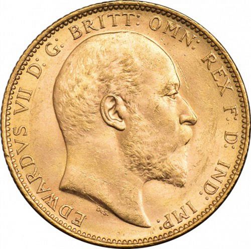 Sovereign Obverse Image minted in UNITED KINGDOM in 1903M (1902-10 - Edward VII)  - The Coin Database