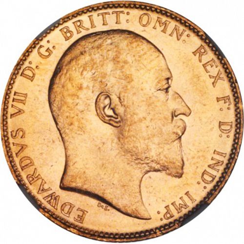 Sovereign Obverse Image minted in UNITED KINGDOM in 1906M (1902-10 - Edward VII)  - The Coin Database