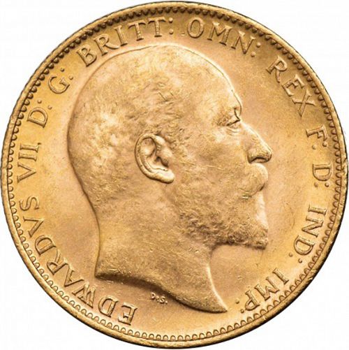 Sovereign Obverse Image minted in UNITED KINGDOM in 1906P (1902-10 - Edward VII)  - The Coin Database