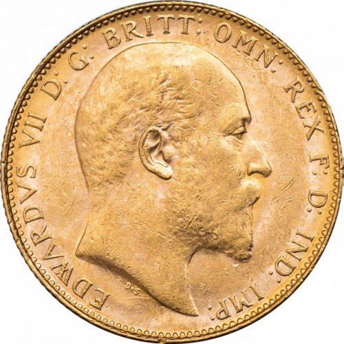 Sovereign Obverse Image minted in UNITED KINGDOM in 1910P (1902-10 - Edward VII)  - The Coin Database