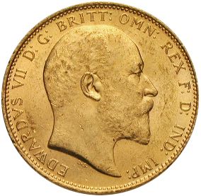 Sovereign Obverse Image minted in UNITED KINGDOM in 1910S (1902-10 - Edward VII)  - The Coin Database