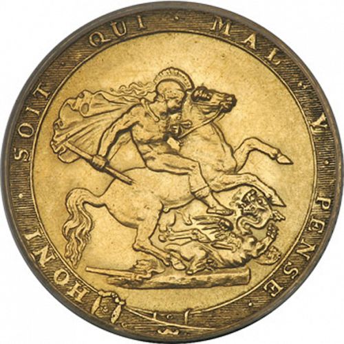 Sovereign Reverse Image minted in UNITED KINGDOM in 1820 (1760-20 - George III - New coinage)  - The Coin Database
