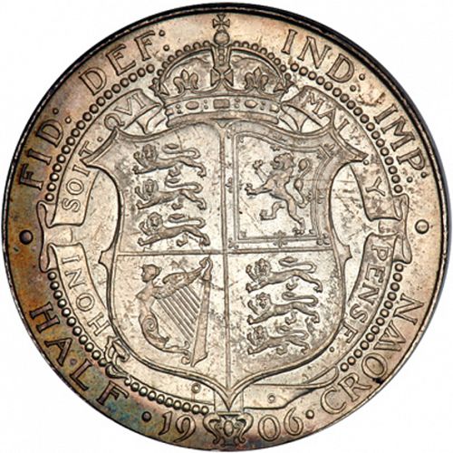 Halfcrown Reverse Image minted in UNITED KINGDOM in 1906 (1902-10 - Edward VII)  - The Coin Database
