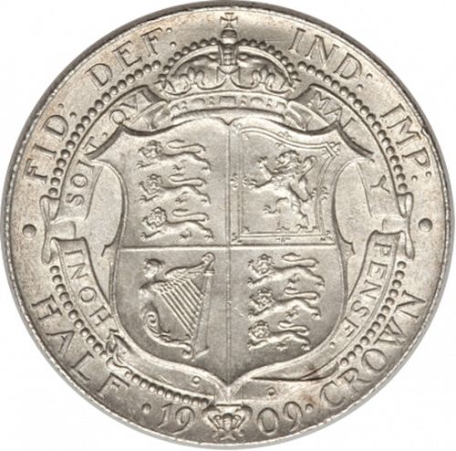 Halfcrown Reverse Image minted in UNITED KINGDOM in 1909 (1902-10 - Edward VII)  - The Coin Database