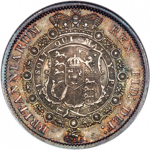Halfcrown Reverse Image minted in UNITED KINGDOM in 1816 (1760-20 - George III - New coinage)  - The Coin Database