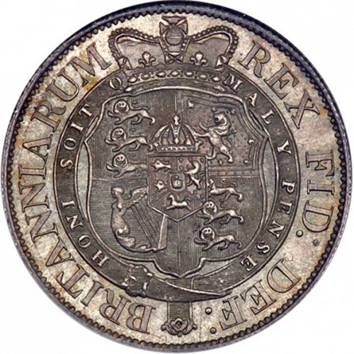 Halfcrown Reverse Image minted in UNITED KINGDOM in 1818 (1760-20 - George III - New coinage)  - The Coin Database