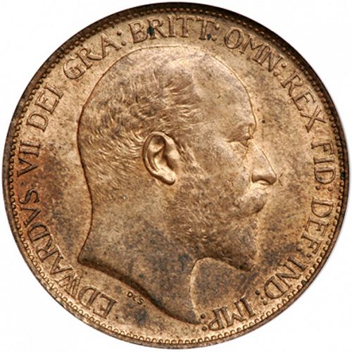 Halfpenny Obverse Image minted in UNITED KINGDOM in 1902 (1902-10 - Edward VII)  - The Coin Database