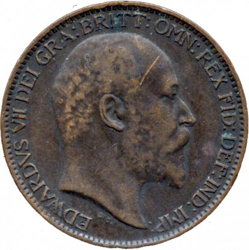 Farthing Obverse Image minted in UNITED KINGDOM in 1903 (1902-10 - Edward VII)  - The Coin Database