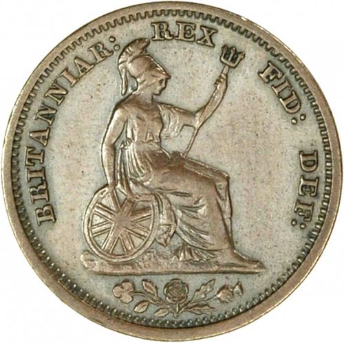 Half Farthing Reverse Image minted in UNITED KINGDOM in 1837 (1830-37 - William IV)  - The Coin Database