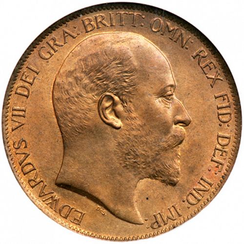 Penny Obverse Image minted in UNITED KINGDOM in 1902 (1902-10 - Edward VII)  - The Coin Database