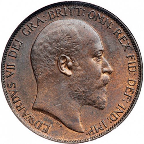 Penny Obverse Image minted in UNITED KINGDOM in 1902 (1902-10 - Edward VII)  - The Coin Database