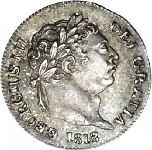 Penny Obverse Image minted in UNITED KINGDOM in 1818 (1760-20 - George III - New coinage)  - The Coin Database
