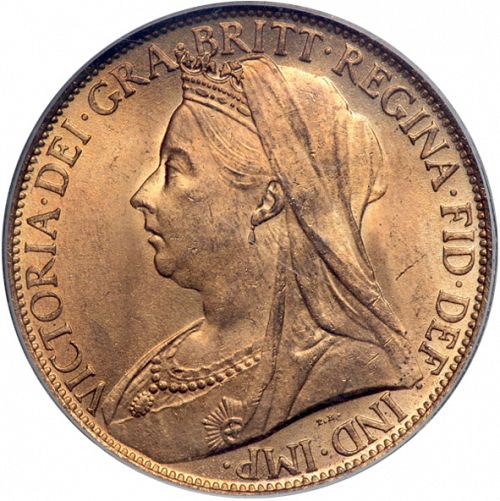 Penny Obverse Image minted in UNITED KINGDOM in 1899 (1837-01  -  Victoria)  - The Coin Database