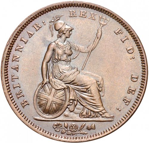 Penny Reverse Image minted in UNITED KINGDOM in 1834 (1830-37 - William IV)  - The Coin Database