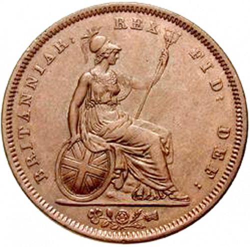 Penny Reverse Image minted in UNITED KINGDOM in 1837 (1830-37 - William IV)  - The Coin Database
