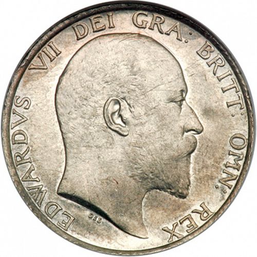 Shilling Obverse Image minted in UNITED KINGDOM in 1904 (1902-10 - Edward VII)  - The Coin Database