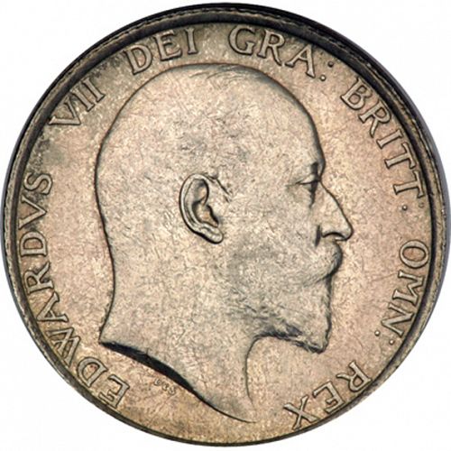 Shilling Obverse Image minted in UNITED KINGDOM in 1905 (1902-10 - Edward VII)  - The Coin Database