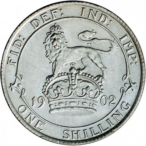 Shilling Reverse Image minted in UNITED KINGDOM in 1902 (1902-10 - Edward VII)  - The Coin Database
