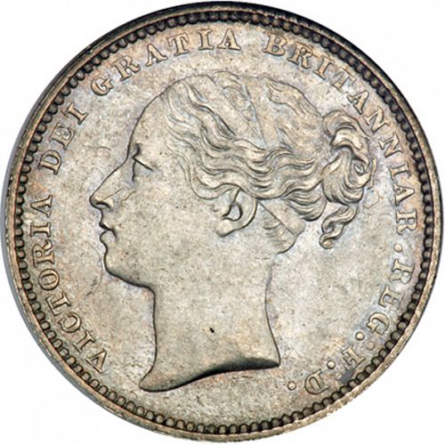 Shilling Obverse Image minted in UNITED KINGDOM in 1881 (1837-01  -  Victoria)  - The Coin Database