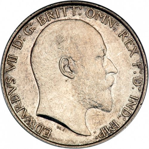 Florin Obverse Image minted in UNITED KINGDOM in 1907 (1902-10 - Edward VII)  - The Coin Database