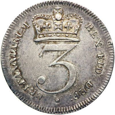 Threepence Reverse Image minted in UNITED KINGDOM in 1820 (1760-20 - George III - New coinage)  - The Coin Database