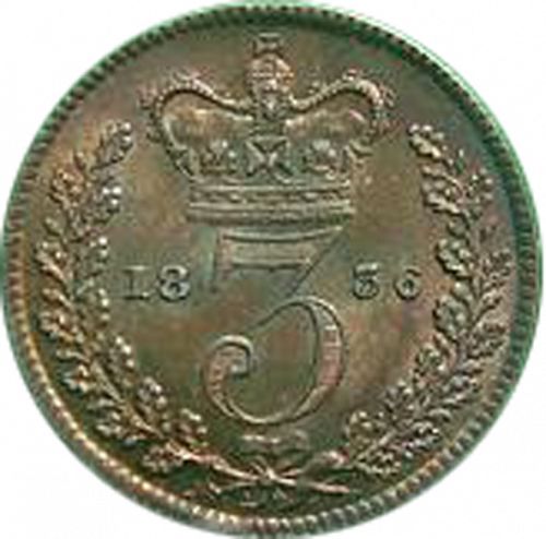 Threepence Reverse Image minted in UNITED KINGDOM in 1836 (1830-37 - William IV)  - The Coin Database
