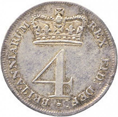 Fourpence Reverse Image minted in UNITED KINGDOM in 1820 (1760-20 - George III - New coinage)  - The Coin Database