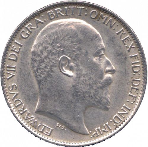 Sixpence Obverse Image minted in UNITED KINGDOM in 1902 (1902-10 - Edward VII)  - The Coin Database