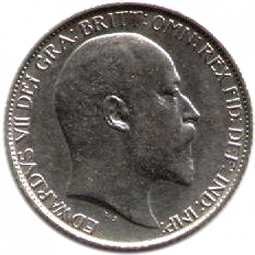 Sixpence Obverse Image minted in UNITED KINGDOM in 1903 (1902-10 - Edward VII)  - The Coin Database