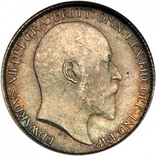 Sixpence Obverse Image minted in UNITED KINGDOM in 1905 (1902-10 - Edward VII)  - The Coin Database