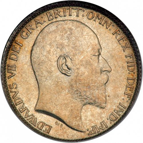 Sixpence Obverse Image minted in UNITED KINGDOM in 1906 (1902-10 - Edward VII)  - The Coin Database